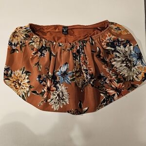 Windsor strapless flower shirt